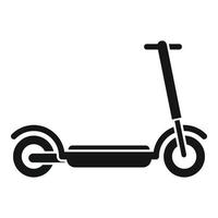 Scooter-Symbol einfacher Vektor. Elektroroller vektor