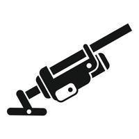 Reinigungspool-Service-Symbol einfacher Vektor. Reparatur der Pumpe vektor
