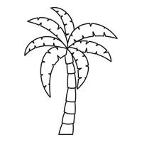 Palmensymbol, einfacher Stil vektor