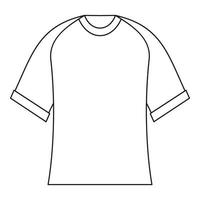 leeres Baseball-Shirt-Symbol, Umrissstil vektor