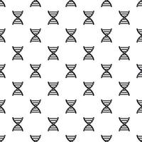 DNA-Symbolmuster, einfacher Stil vektor