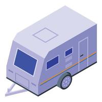 husbil ikon isometrisk vektor. läger trailer vektor
