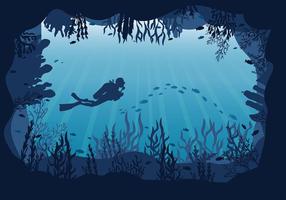 Cavern Unterwasser Free Vector