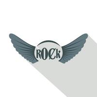 Rock-Ikone, flacher Stil vektor