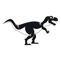 tyrannosaur dinosaurie ikon, enkel stil vektor
