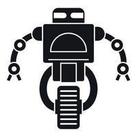 Maschinenroboter-Symbol, einfacher Stil vektor