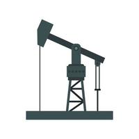 Symbol für die Ausrüstung der Ölindustrie, flacher Stil vektor