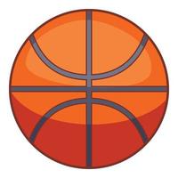 Basketball-Ball-Symbol, Cartoon-Stil vektor