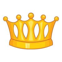 baronessa krona ikon, tecknad serie stil vektor