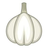 Knoblauch-Symbol, Cartoon-Stil vektor