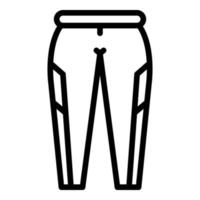 Outfit Hose Symbol Umrissvektor. Modische Klamotten vektor