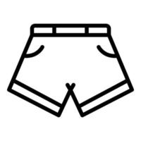 Gym shorts ikon översikt vektor. mode träna vektor