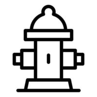 Park Hydrant Symbol Umrissvektor. Feuer Wasser vektor