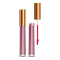 lila lipgloss-modell, realistischer stil vektor