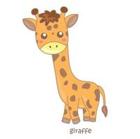 alfabet g för giraff ordförråd illustration vektor ClipArt
