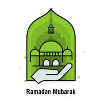 ramadan kareem konzept banner vektorillustration vektor