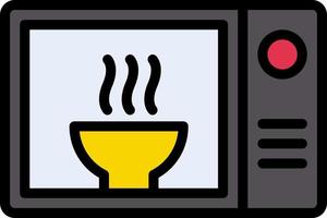 mikrovågsugn vektor illustration på en bakgrund. premium kvalitet symbols.vector ikoner för koncept och grafisk design.