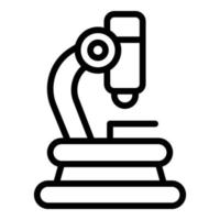 Gynäkologie-Mikroskop-Symbol-Umrissvektor. Frau Wechseljahre vektor