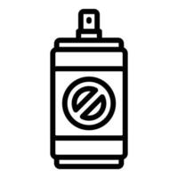 Spray Insekt Symbol Umrissvektor. Schädlingsbekämpfung vektor