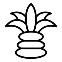 Myanmar-Frucht-Symbol-Umrissvektor. Tag der Unabhängigkeit vektor