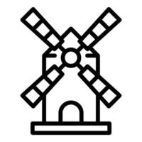 Weißrussland Mühle Symbol Umrissvektor. Kostümtag vektor