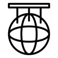 Umrissvektor für unterschiedliche Zeitzonensymbole. Internationale Karte vektor