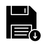 Floppy-Save-Vektorillustration auf einem Hintergrund. Premium-Qualitätssymbole. Vektorsymbole für Konzept und Grafikdesign. vektor