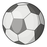fotboll boll ikon, tecknad serie stil vektor