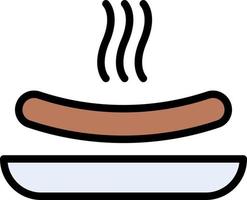 Hotdogs-Vektorillustration auf einem Hintergrund. Premium-Qualitätssymbole. Vektorsymbole für Konzept und Grafikdesign. vektor