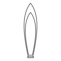 Bootssymbol, Umrissstil vektor