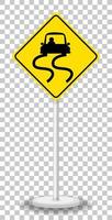 gul trafik varningsskylt vektor