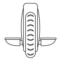 solowheel ikon, översikt stil vektor