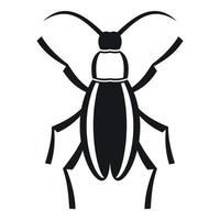 Käfer-Bug-Symbol, einfacher Stil vektor