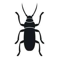 Käfer-Bug-Symbol, einfacher Stil vektor