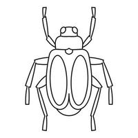 Käfer-Bug-Symbol, Umrissstil vektor