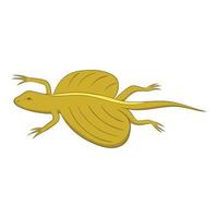 Flying Dragon Eidechse Symbol, Cartoon-Stil vektor