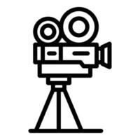 Kinokamera-Symbol Umrissvektor. Auto Bildschirm vektor