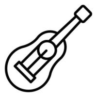 dekorativer Ukulele-Symbol-Umrissvektor. Musikinstrument vektor