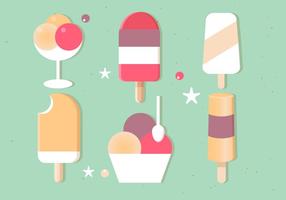 Gratis Vector Ice Cream Illustrationer