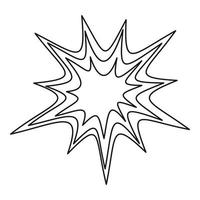 Spica-Symbol, Umrissstil vektor