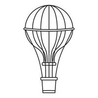 Aerostat-Ballon-Symbol, Umrissstil vektor