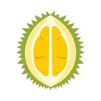 Durian ikon, platt stil vektor