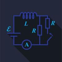 elektrisches Schaltdiagramm-Symbol, flacher Stil vektor