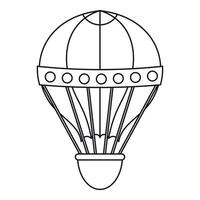 gammal fashioned helium ballong ikon, översikt stil vektor