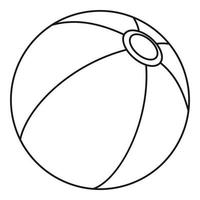 wasserball, symbol, umrissstil vektor