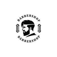 Barbershop-Logo-Design-Vektor-Illustration vektor