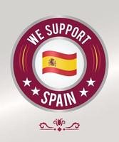 Fußball-Abzeichen-Flagge für Spanien-Fans