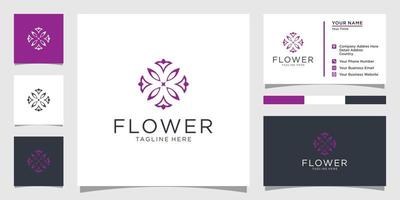 Blumen-Logo-Vektor-Design-Vorlage. vektor