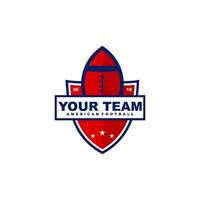 American-Football-Abzeichen-Logo-Design vektor