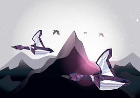 Migration von Loon-Low Poly Style Vektor